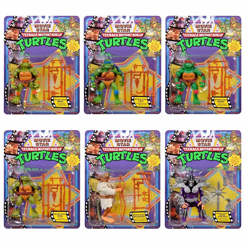 TMNT MOVIE STAR BUNDLE 6 FIGURES - Toyworld Frankston