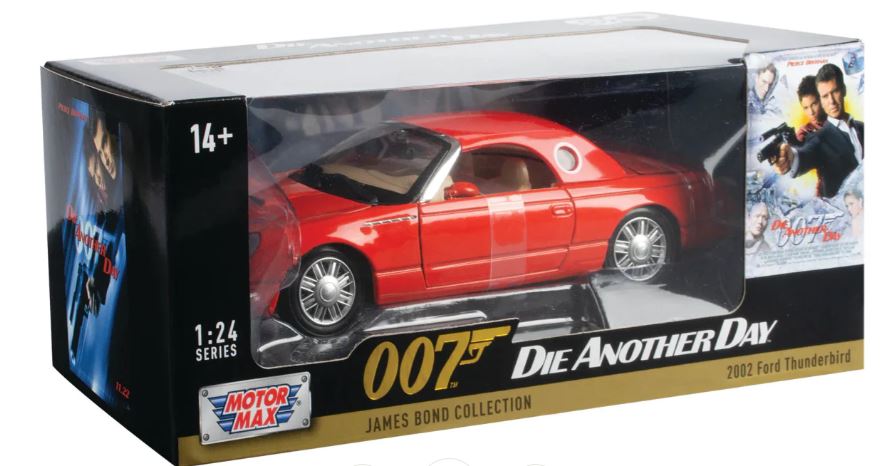 MOTORMAX 1:24 DIECAST MODEL - JAMES BOND 'DIE ANOTHER DAY' (2002) - 2002 FORD THUNDERBIRD