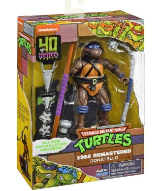 TEENAGE MUTANT NINJA TURTLES -40TH ANNIVERSARY 1988 REMASTERED -- DONATELLO - Toyworld Frankston