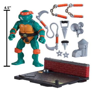 TEENAGE MUTANT NINJA TURTLES -40TH ANNIVERSARY 1988 REMASTERED -- MICHELANGELO - Toyworld Frankston