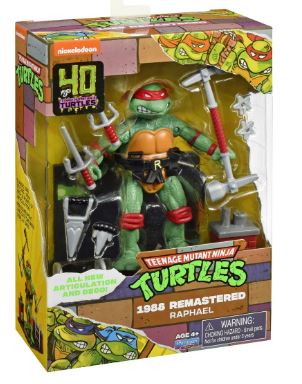 TEENAGE MUTANT NINJA TURTLES -40TH ANNIVERSARY 1988 REMASTERED -- RAPHAEL - Toyworld Frankston