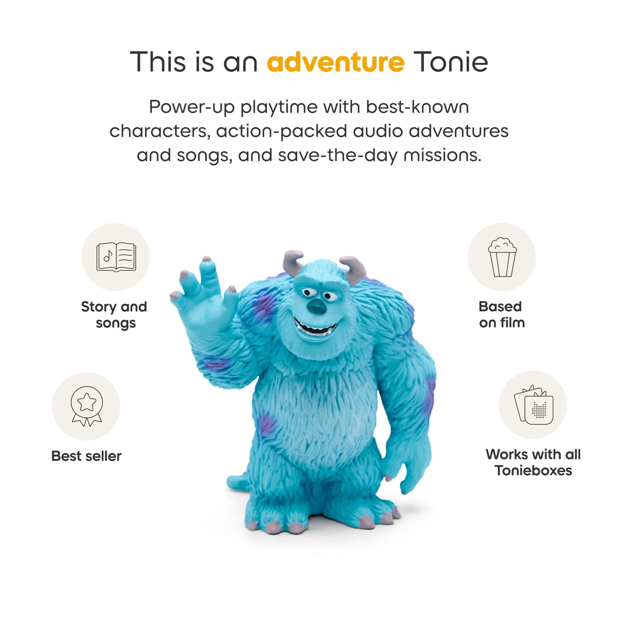 TONIES - AUDIO CHARACTER FOR TONIEBOX -  MONSTERS INC SULLY - Toyworld Frankston