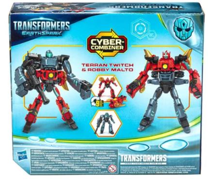 TRANSFORMERS EARTHSPARK - TERRAN TWITCH AND ROBBY MALTO CYBER COMBINER