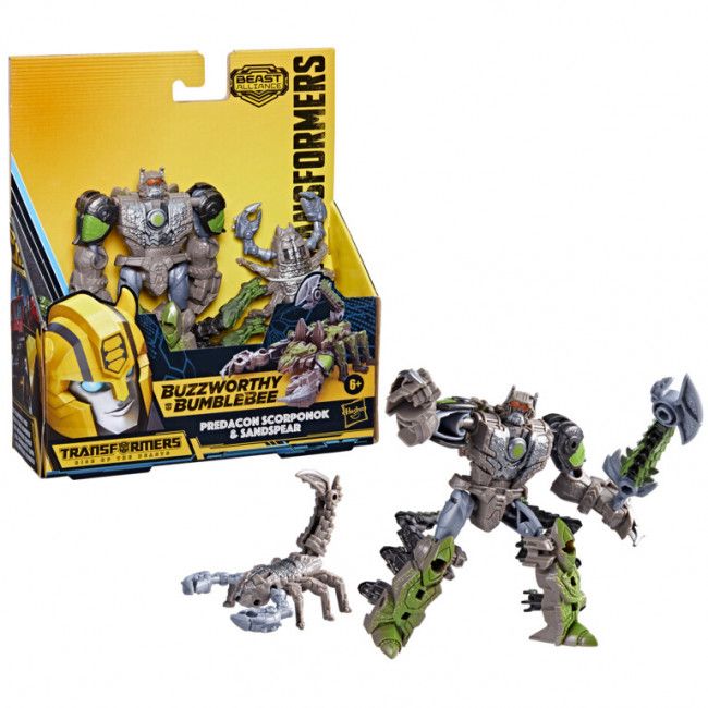 TRANSFORMERS - RISEOF THE BEASTS - BUZZWORTHY BUMBLEBEE - PREDACON SCORPONOK AND SANDSPEAR - Toyworld Frankston