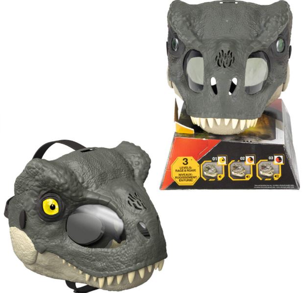 JURASSIC WORLD T REX MASK WITH SOUND