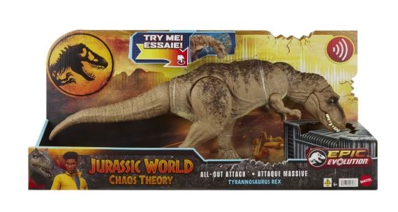 JURASSIC WORLD CHAOS THEORY ALL-OUT ATTACK TYRANNOSAURUS REX - Toyworld Frankston