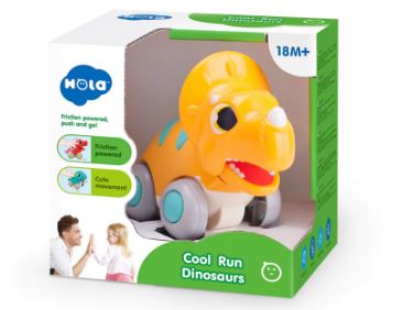 HOLA -  COOL RUN DINOSAUR - TRICERATOPS - Toyworld Frankston