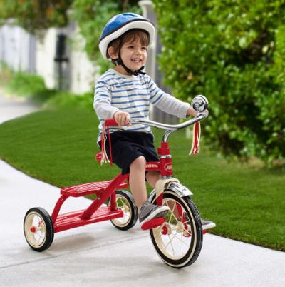 RADIO FLYER CLASSIC RED DUAL DECK TRICYCLE - Toyworld Frankston