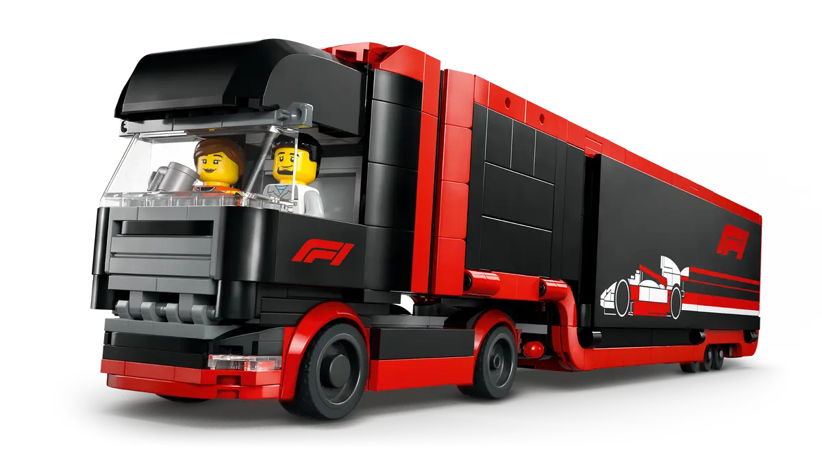 LEGO CITY 60445 F1 TRUCK WITH RB20 AND AMR24 F1 CARS