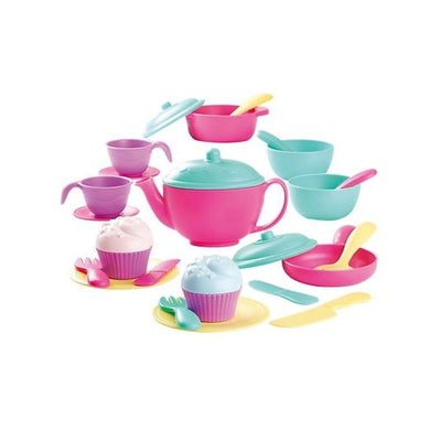 PLAYGO - BIO SUSTAINABLE - TEA TIME AND COOKWARE SET - Toyworld Frankston
