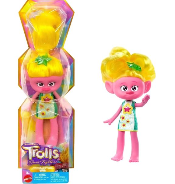 TROLLS BAND TOGETHER - TREND SETTIN FASHION DOLL - VIVA - Toyworld Frankston