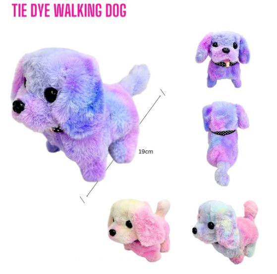 TIE-DYE WALKING DOG WITH SOUND - Toyworld Frankston
