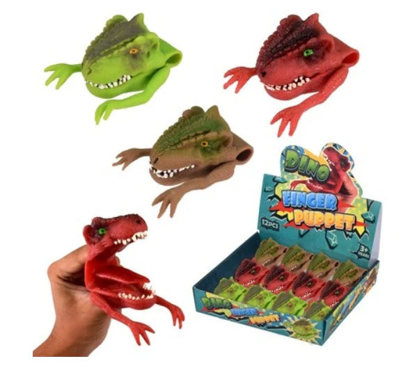 DINOSAUR FINGER PUPPET - ASSORTED DESIGNS