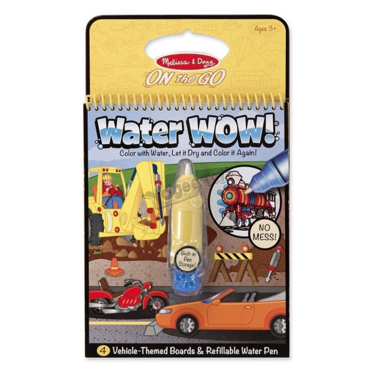 MELISSA AND DOUG WATER WOW - VEHICLES WATER REVEAL PAD - Toyworld Frankston