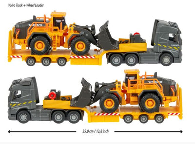 MAJORETTE VOLVO FH16 TRUCK AND WHEEL LOADER - Toyworld Frankston