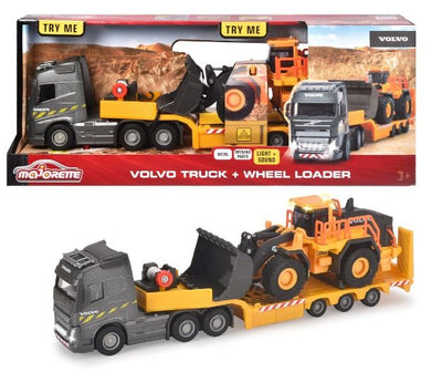 MAJORETTE VOLVO FH16 TRUCK AND WHEEL LOADER - Toyworld Frankston