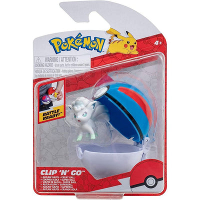 POKEMON CLIP 'N GO - ALOLAN VULPIX - GREAT BALL - Toyworld Frankston