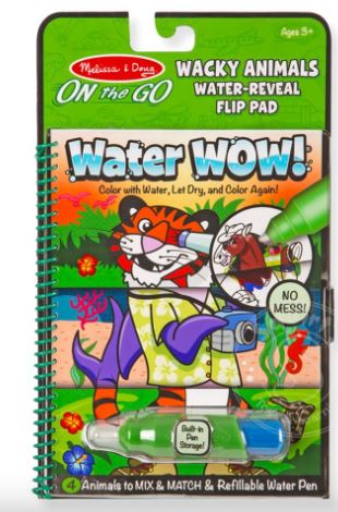 MELISSA & DOUG - ON THE GO - WATER WOW WACKY ANIMALS FLIP - Toyworld Frankston