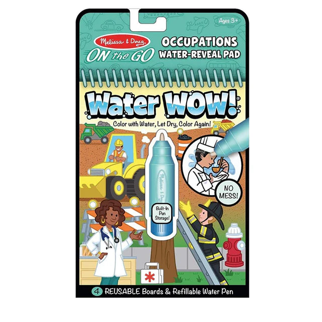 MELISSA & DOUG WATER WOW - OCCUPATIONS WATER REVEAL PAD - Toyworld Frankston