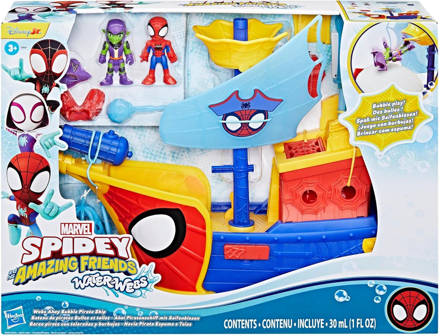 SPIDEY AND FRIENDS WATER WEBS BUBBLE SHIP - Toyworld Frankston