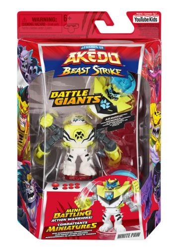 AKEDO BEAST STRIKE BATTLE GIANTS - WHITE PAW - Toyworld Frankston
