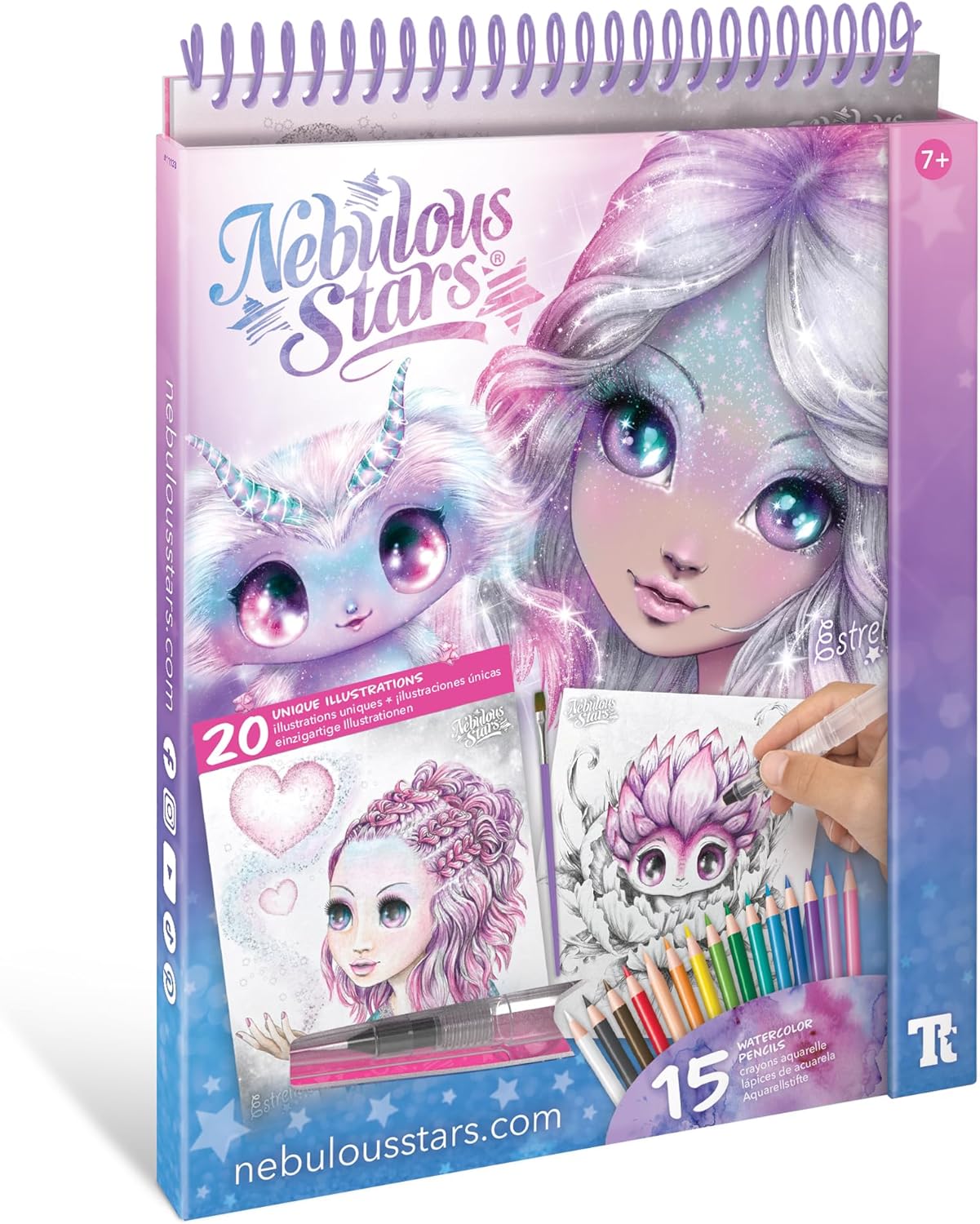 NEBULOUS STARS - WATERCOLOURING BOOK SET - Toyworld Frankston