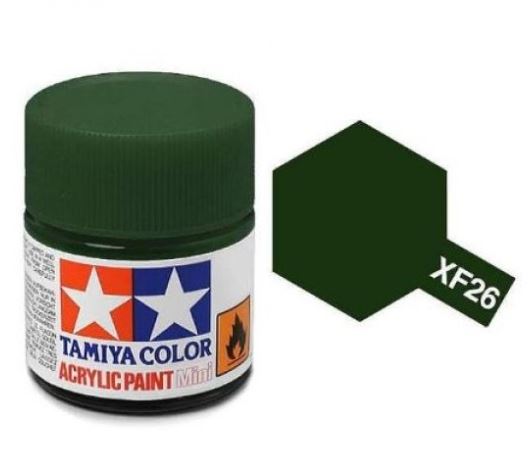 TAMIYA ACRYLIC PAINT MINI XF-26 DEEP GREEN - Toyworld Frankston