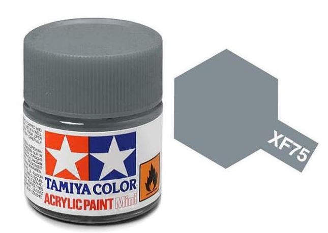 TAMIYA ACRYLIC PAINT MINI XF-75 IJN GRAY (KURE ARSENAL) - Toyworld Frankston