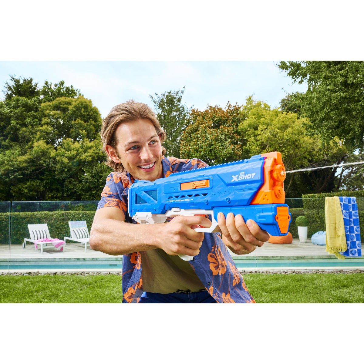 ZURU XSHOT FAST FILL MOTOR SOAKERS - HYDRA PULSE BLUE - Toyworld Frankston