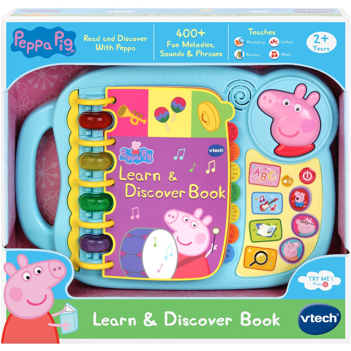 PEPPER PIG PRESS AND DISCOVER BOOK - Toyworld Frankston