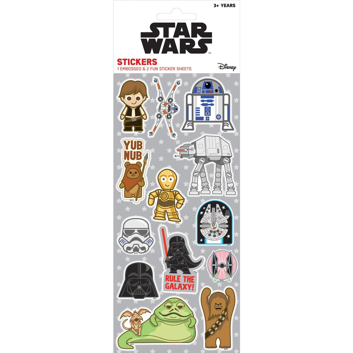 STAR WARS STICKERS 3PK - Toyworld Frankston