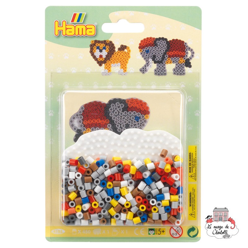 HAMA SMALL BEAD KIT BLISTER - ELEPHANT - Toyworld Frankston