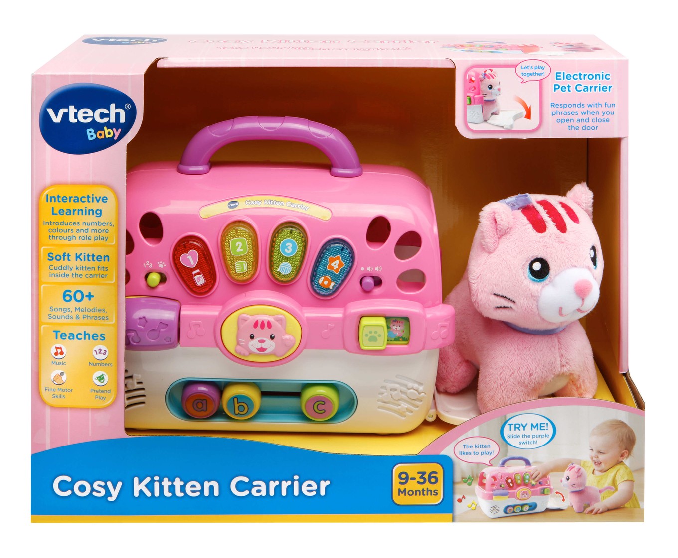 VTECH COSY KITTEN CARRIER - Toyworld Frankston