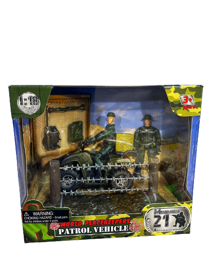 WORLD PEACEKEEPERS 1:18 PATROL VEHICLE QUADBIKE - Toyworld Frankston