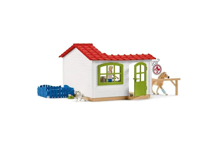 SCHLEICH VETERINARIAN PRACTISE WITH PETS - Toyworld Frankston