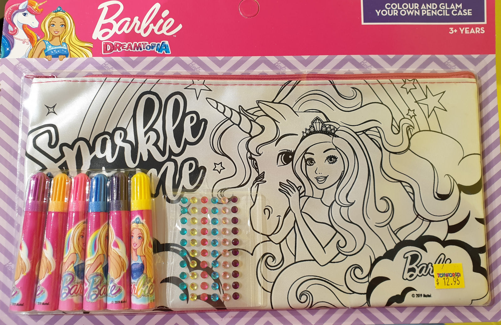 BARBIE COLOUR YOUR OWN PENCIL CASE | BARBIE | Toyworld Frankston