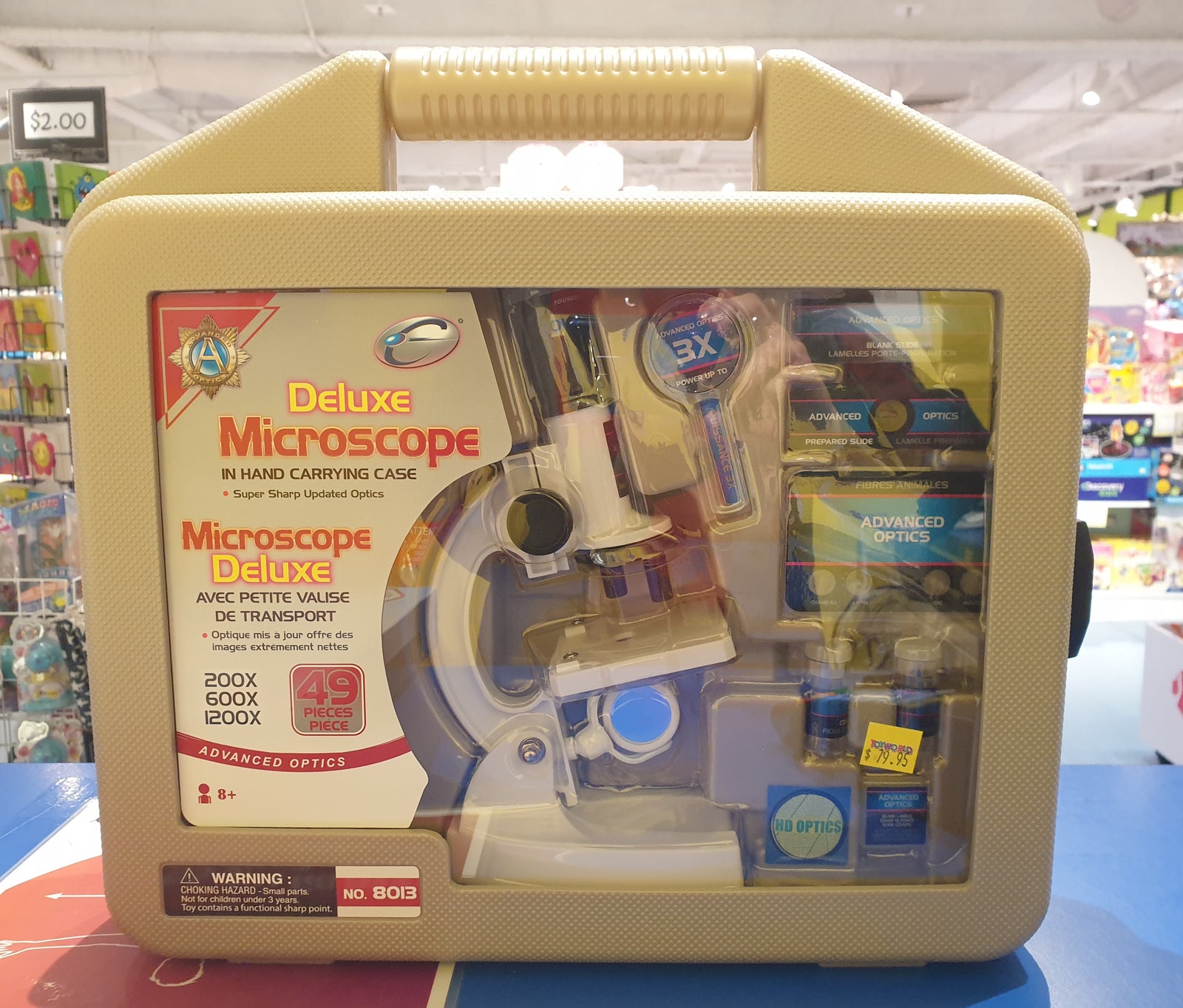 DELUXE MICROSCOPE SET W/CASE - Toyworld Frankston