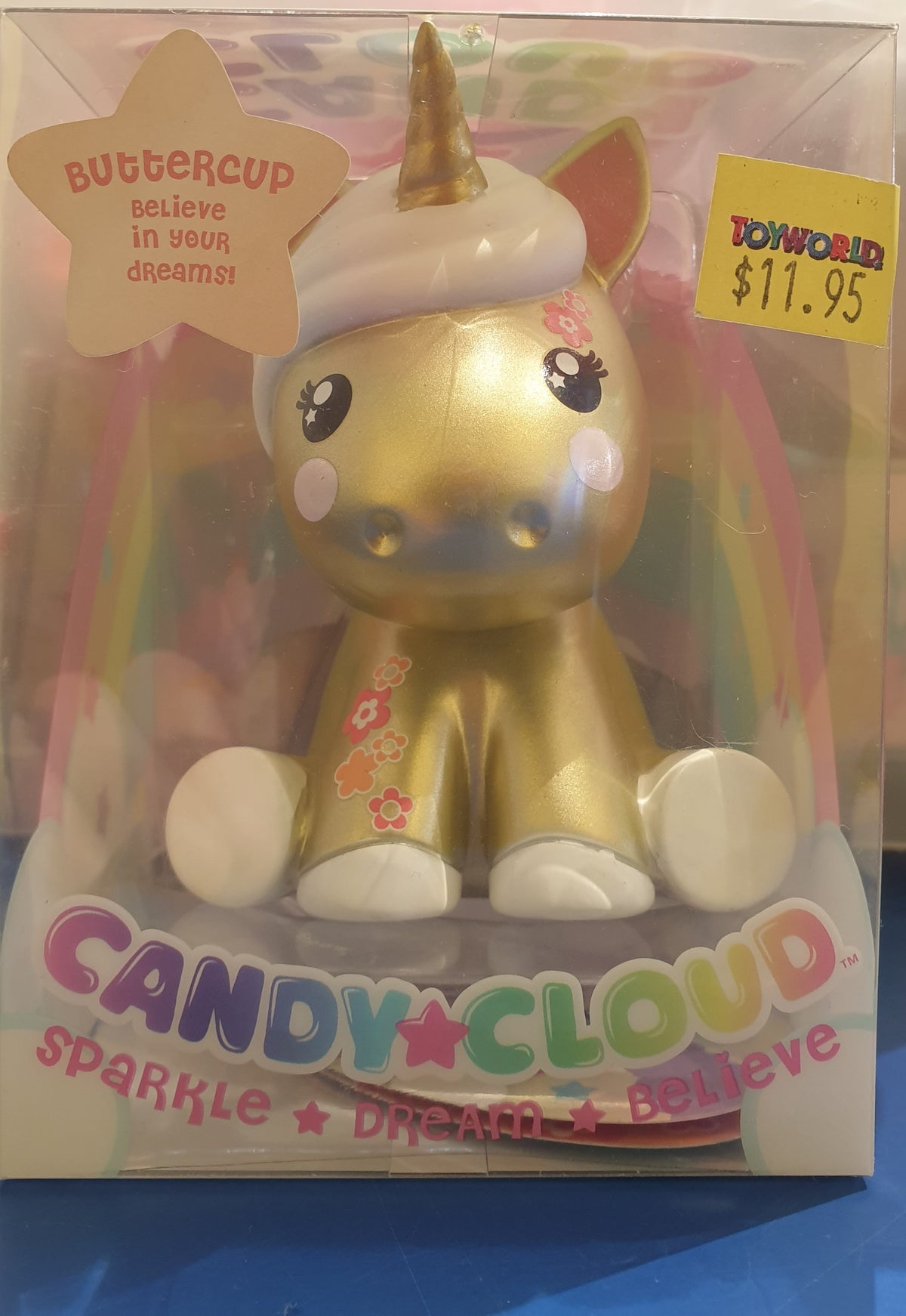 CANDY CLOUD UNICORN FIGURINE BUTTERCUP