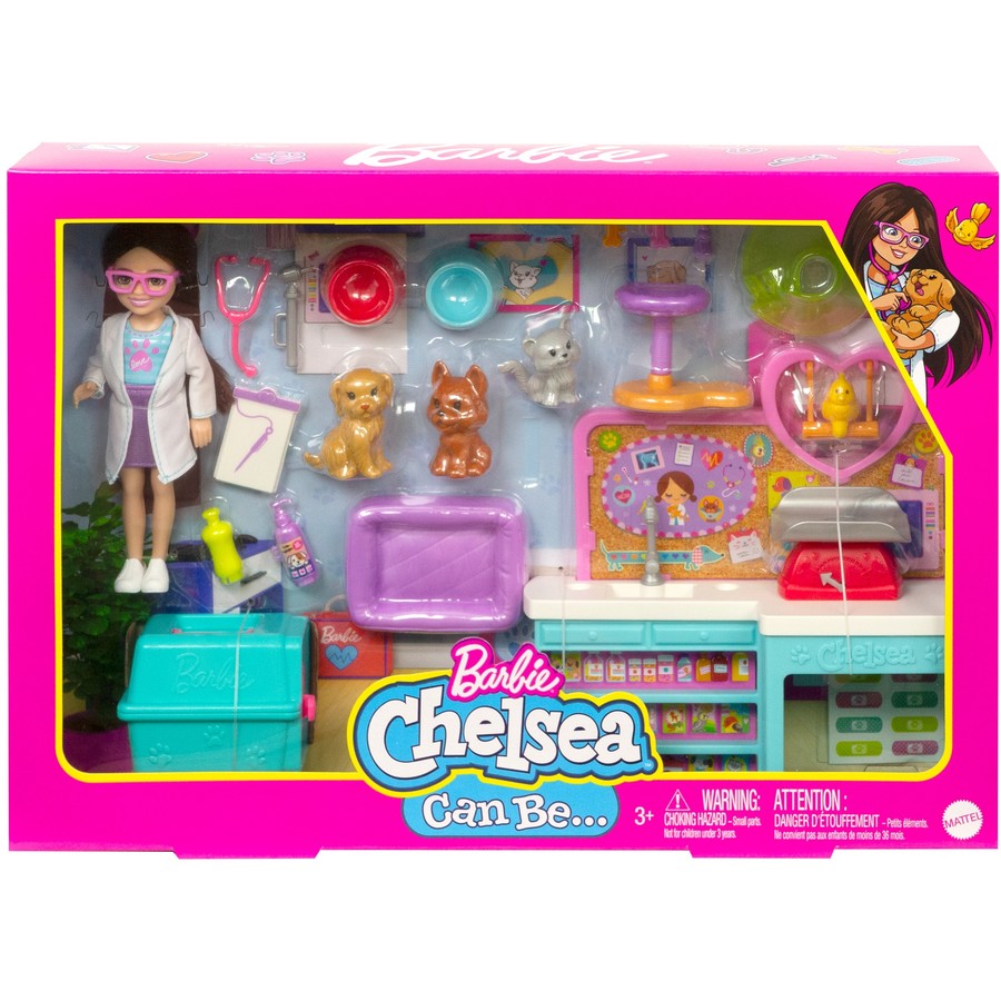 BARBIE CHELSEA DOLL AND PLAYSET - VET - Toyworld Frankston