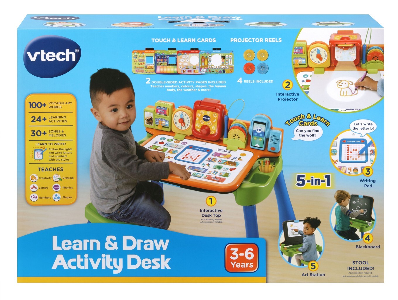 VTECH LEARN AND DRAW ACTIVITY DESK - Toyworld Frankston