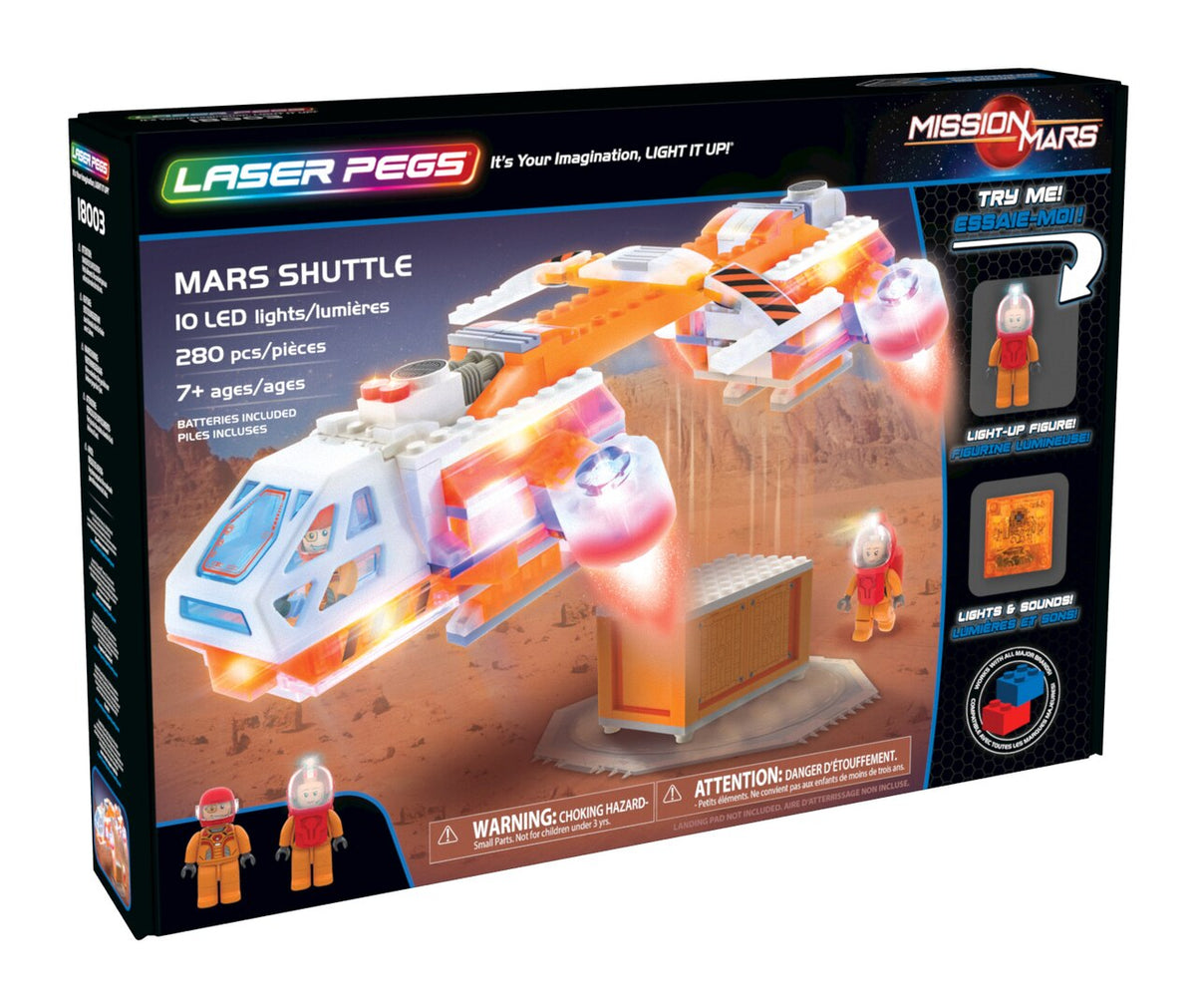 LASER PEGS MARS SHUTTLE SET