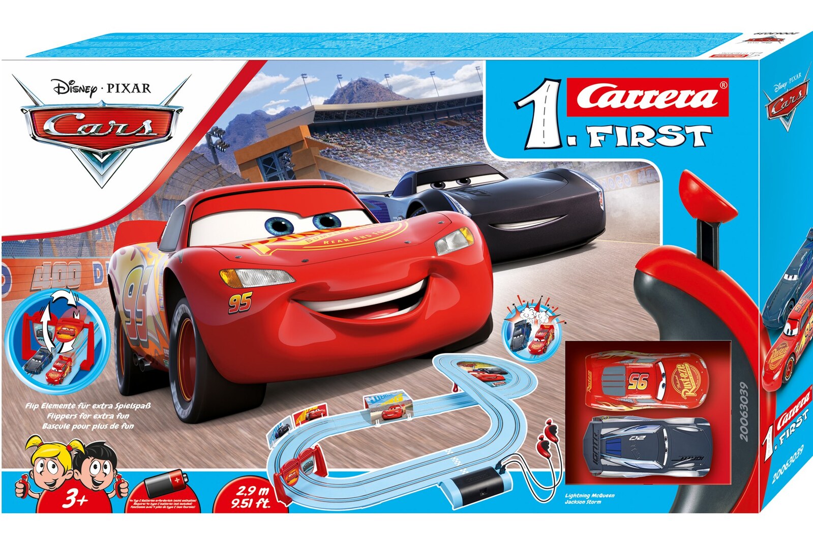 CARRERA FIRST DISNEY PIXAR CARS PISTON CUP 2.9M - Toyworld Frankston