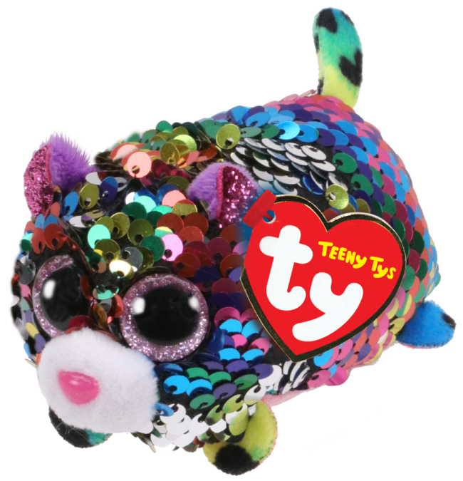 TEENY TYS BEANIE BOO SEQUIN - DOTTY LEOPARD - Toyworld Frankston
