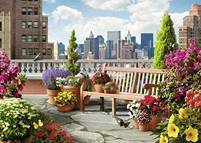 RAVENSBURGER - ROOFTOP GARDEN PUZZLE 500PCLF - Toyworld Frankston