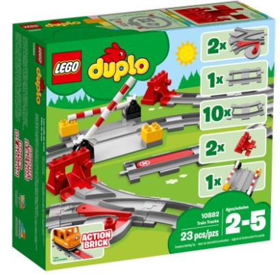 LEGO 10882 DUPLO TRAIN TRACKS - Toyworld Frankston