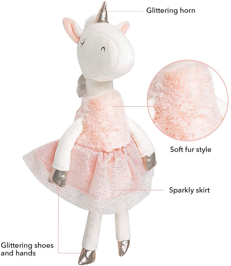 35CM UNICORN BALLERINA PLUSH - Toyworld Frankston