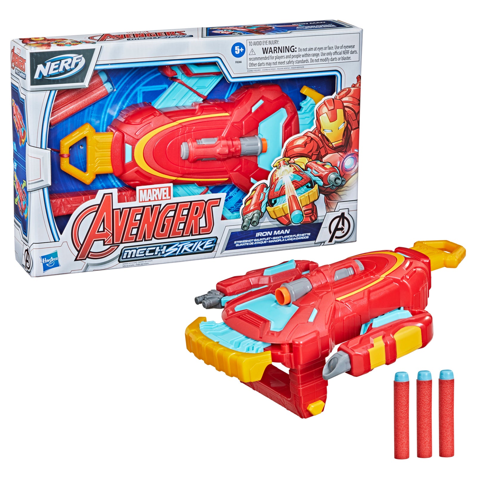 AVENGERS MECHSTRIKE IRONMAN STRIKESHOT GAUNTLET - Toyworld Frankston