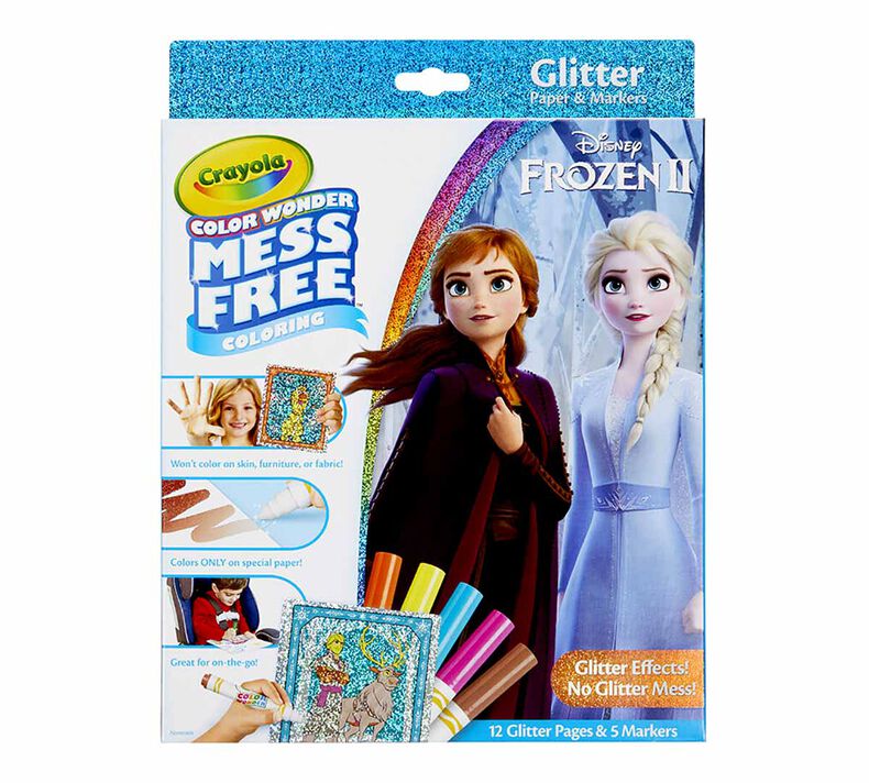 CRAYOLA COLOUR WONDER MESS FREE FROZEN - Toyworld Frankston