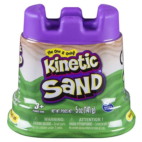 KINETIC SAND CASTLE CONTAINER 5oz - GREEN - Toyworld Frankston