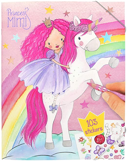 TOP MODEL COLOURING BOOK PRINCESS MIMI - Toyworld Frankston